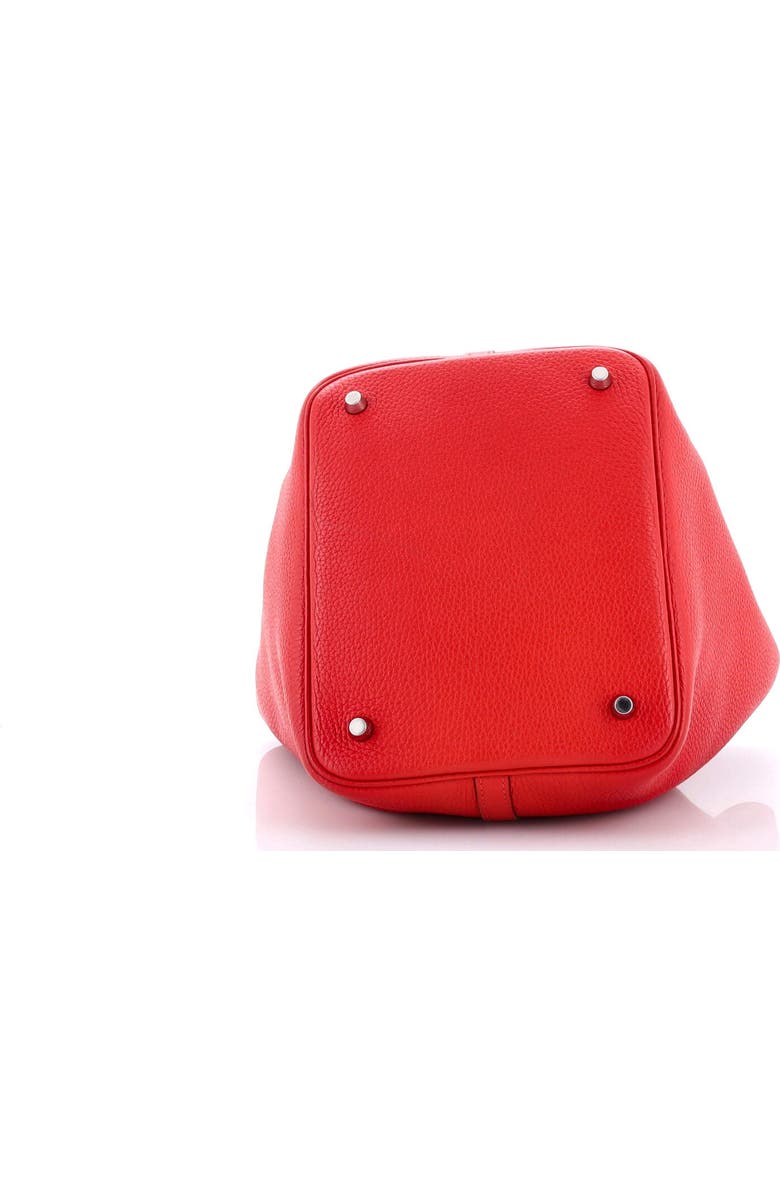 Pre-Owned Hermes Picotin Lock Bag Clemence MM, Alternate, color, Rouge Tomate