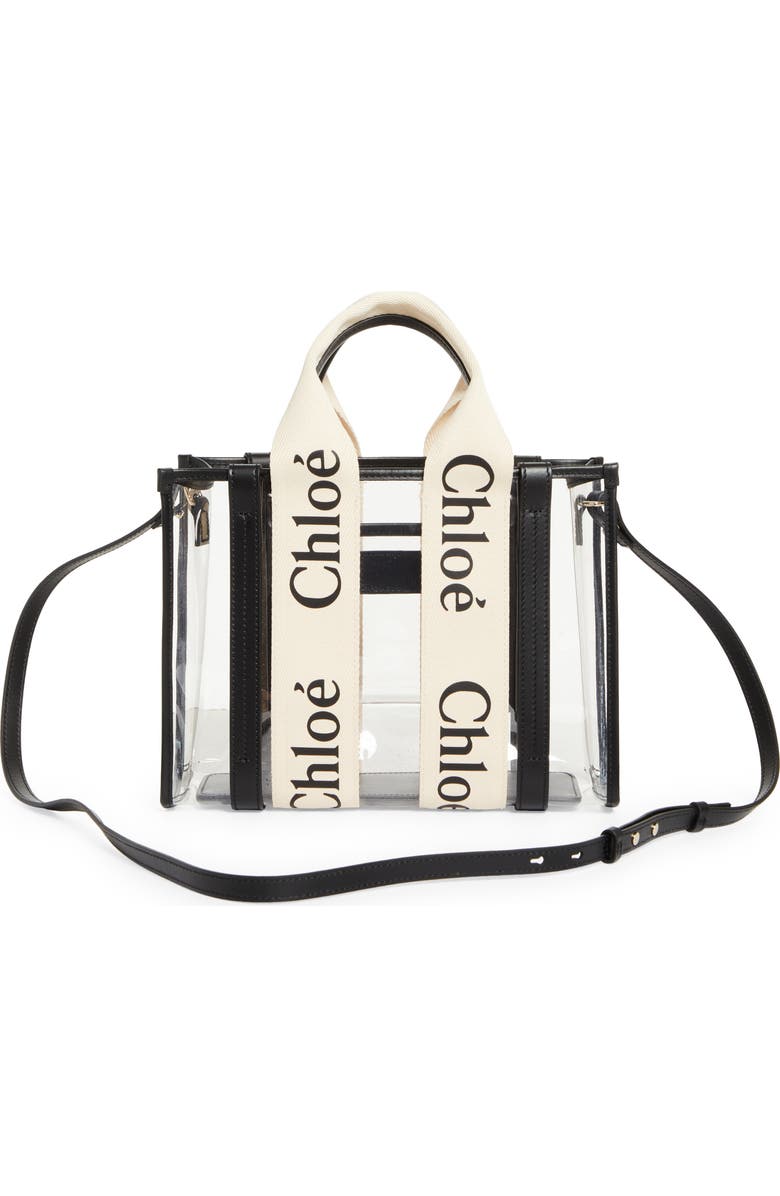 Chloé Small Woody Jelly & Leather Tote Bag, Alternate, color,