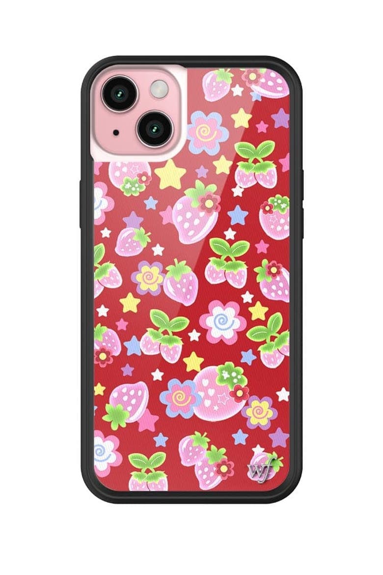 Star-Berries iPhone Case, Main, color, Red