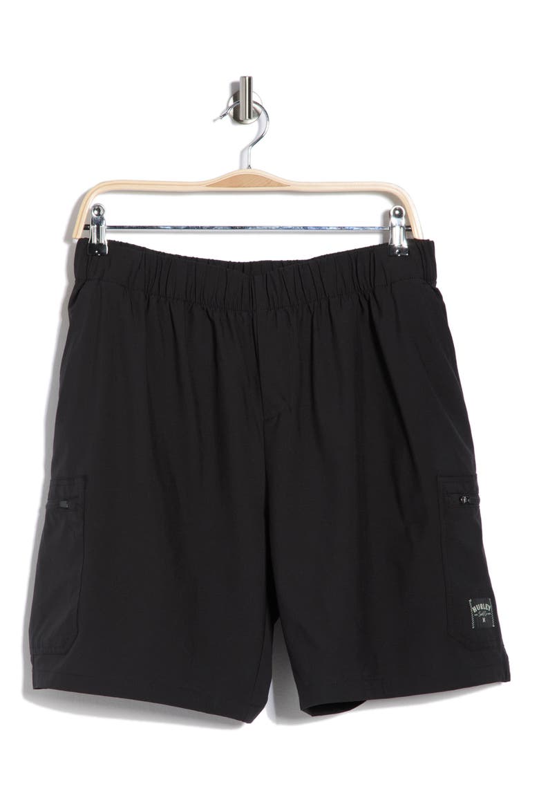 Outlander Cargo Walk Shorts, Alternate, color, BLACK