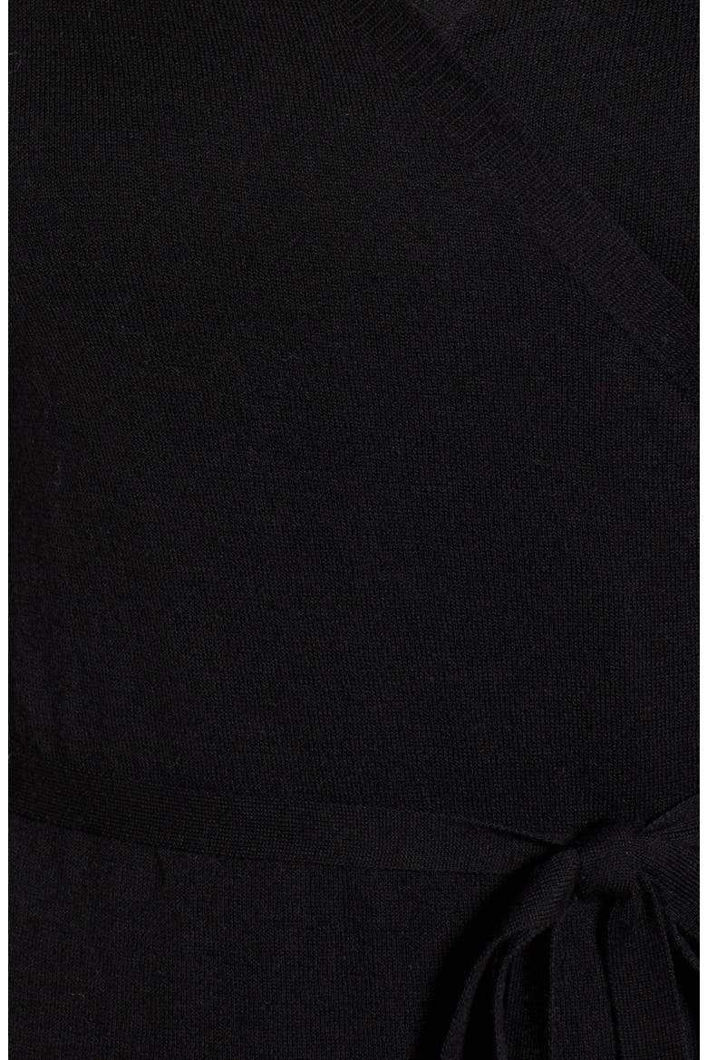 Wrap Cardigan, Alternate, color, BLACK