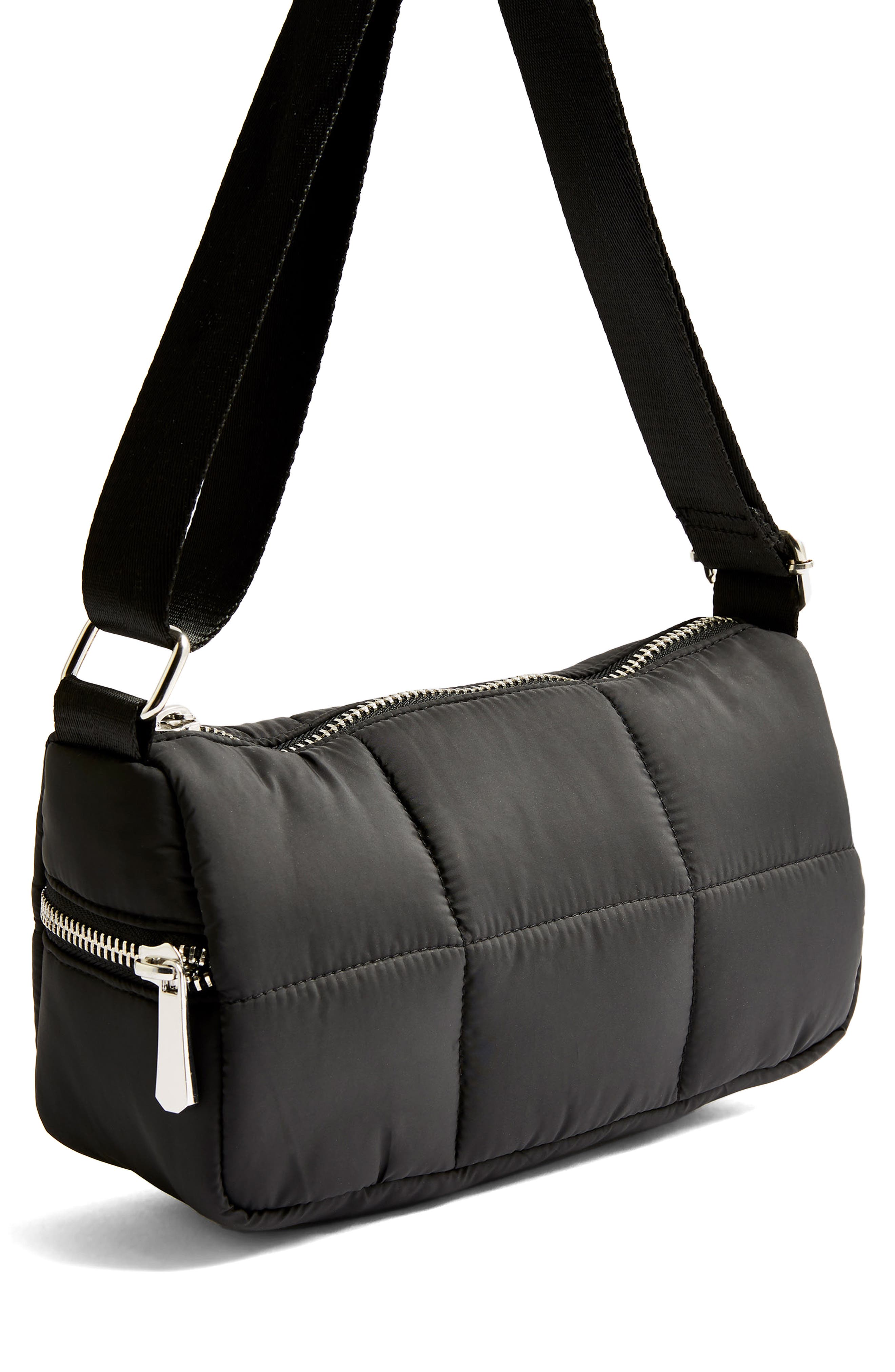 Topshop Quilted Shoulder Bag, Alternate, color, 