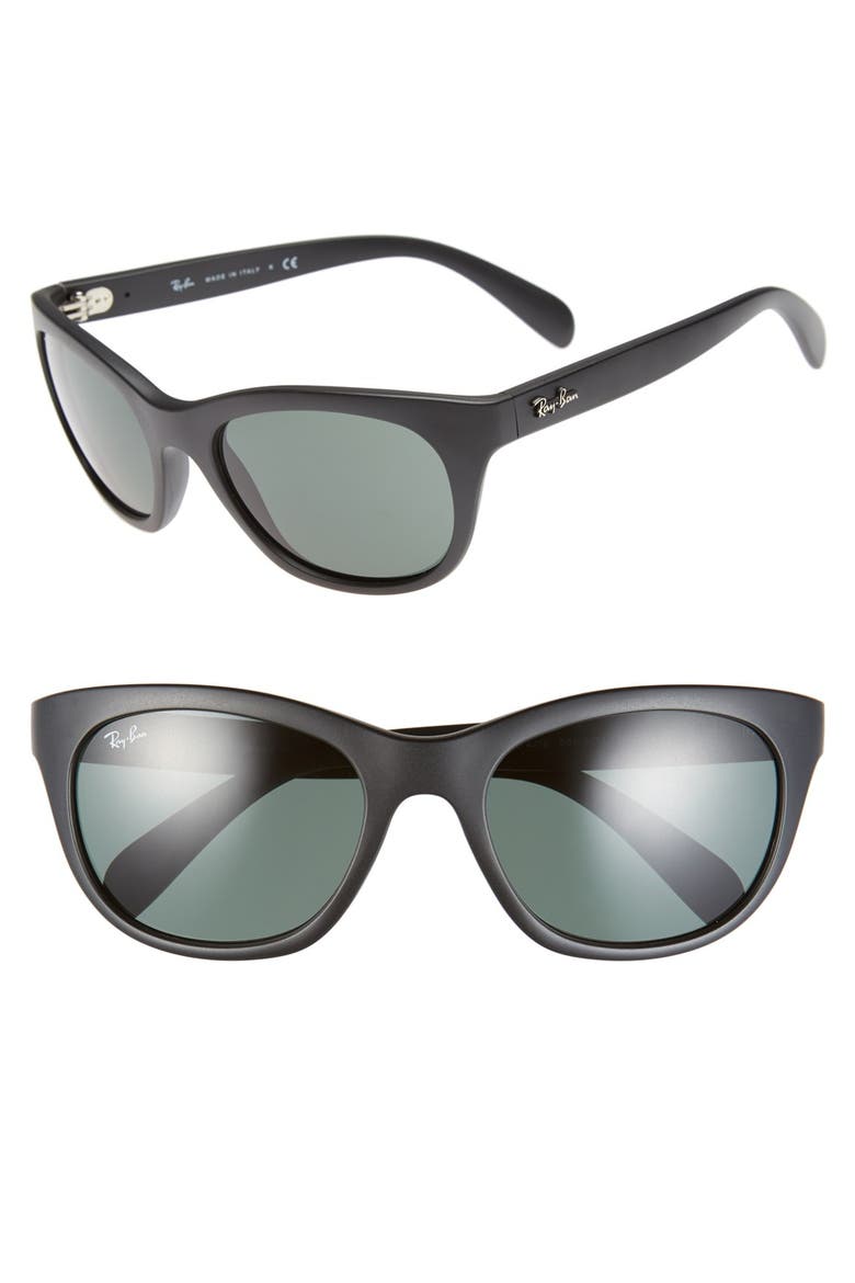 'Highstreet' 56mm Sunglasses, Main, color, MATTE BLACK