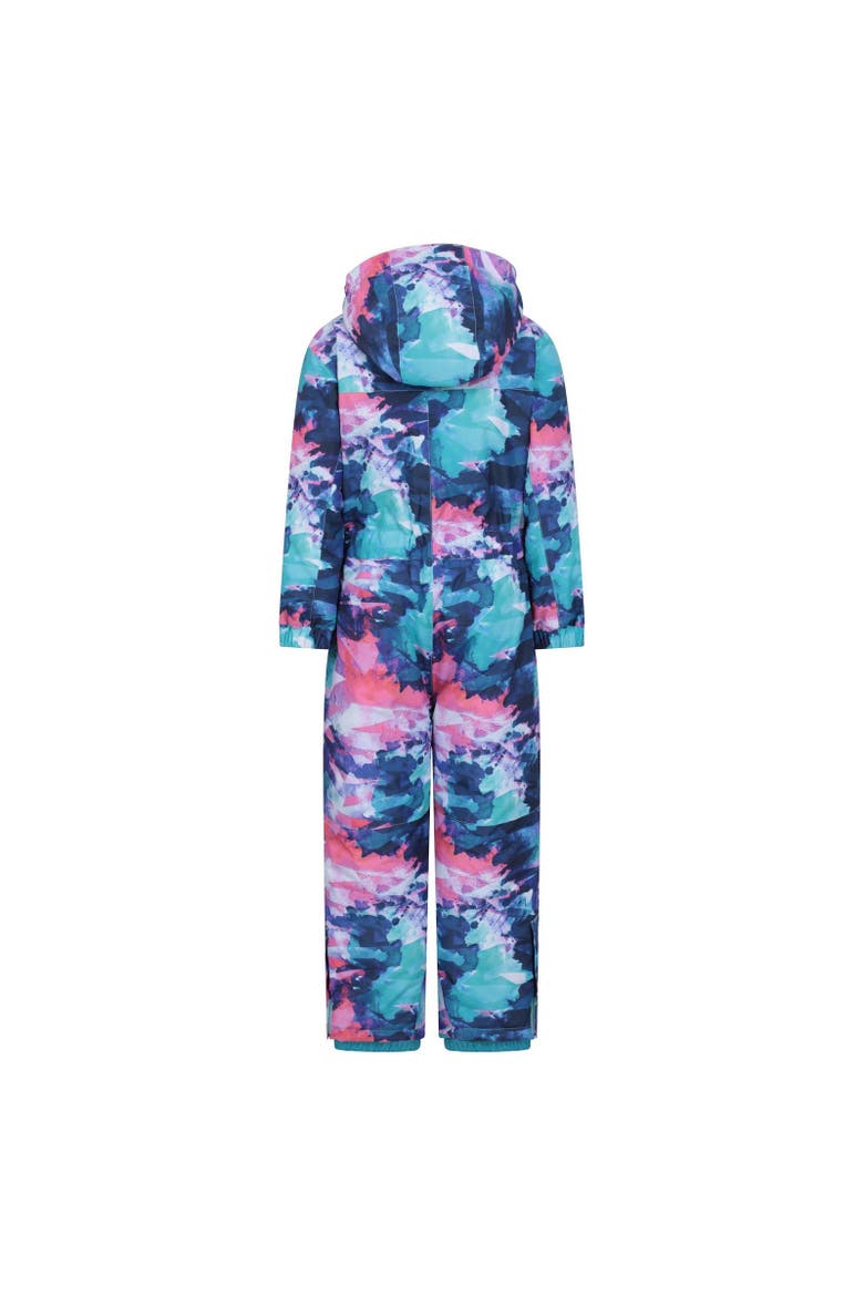 Childrens/Kids Cloud Print Waterproof All In One Snowsuit, Alternate, color, Light Purple