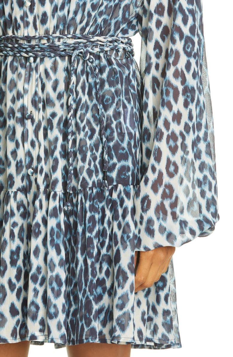 A.L.C. Jen Long Sleeve Silk Shirtdress, Alternate, color, 