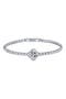 Elegant Crystal Clover Tennis Bracelet - Sparkling Sophistication