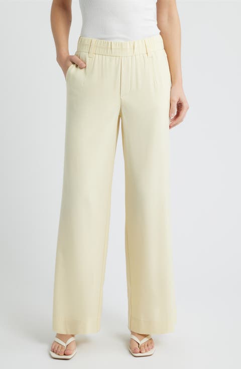 Skyrise Side Seam Straight Leg Pants (Regular & Petite)