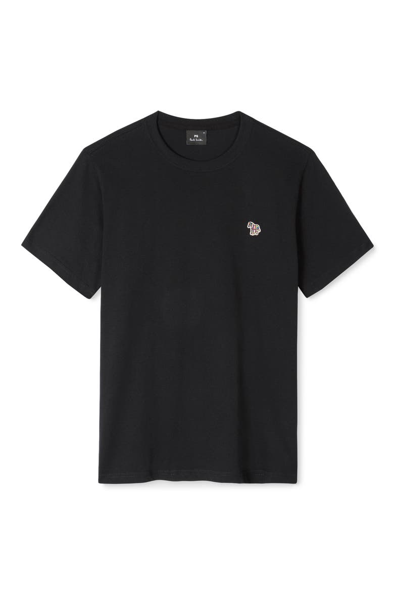 Zebra Logo T-Shirt, Main, color, BLACK