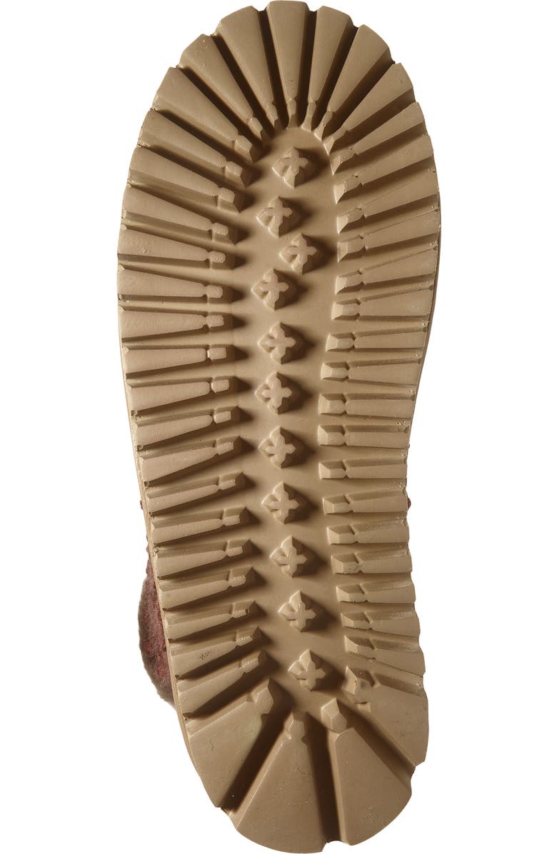 Laidback London Setsu 4.0 Genuine Shearling Lined Ankle Boot, Alternate, color, Chocolate Suede / Rosso