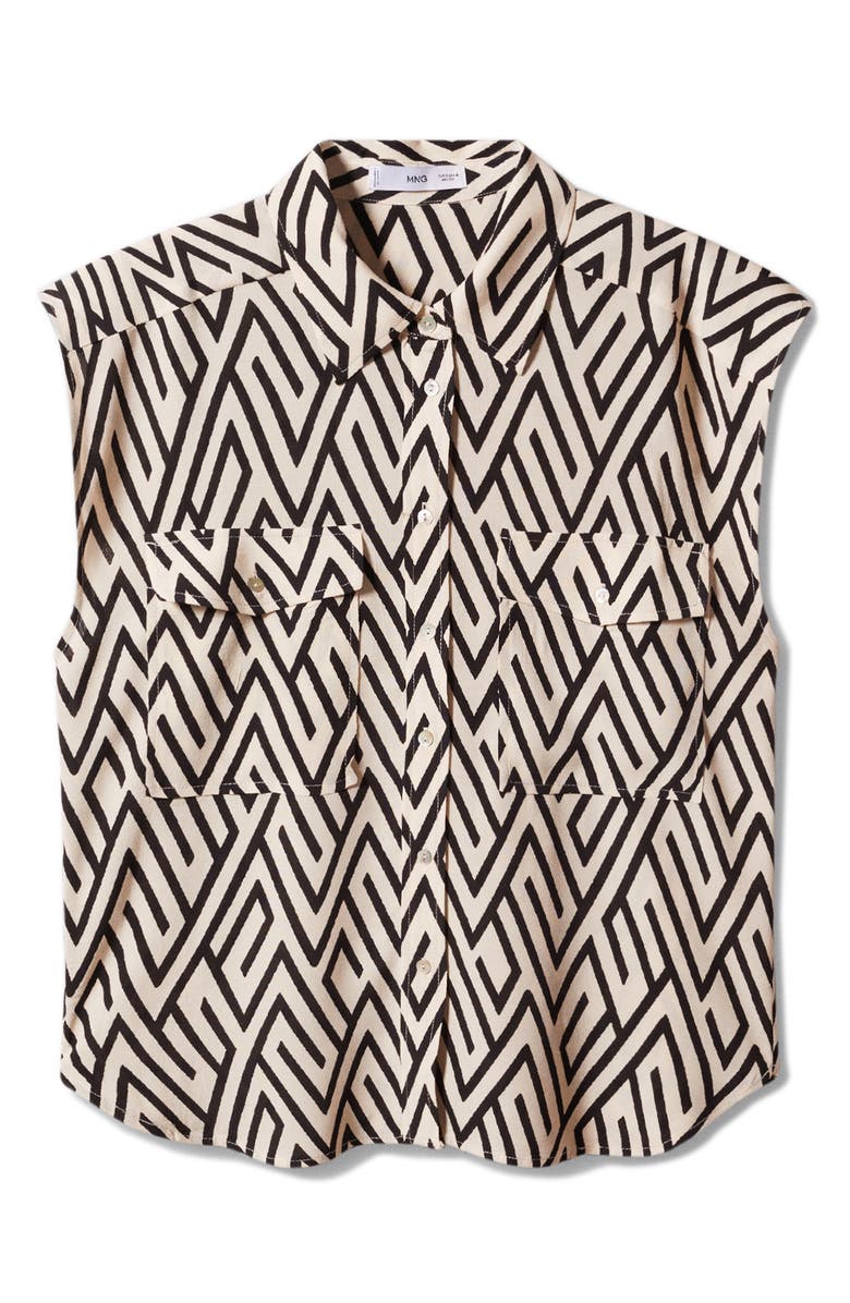 MANGO Oversize Flowy Shirt, Alternate, color, 