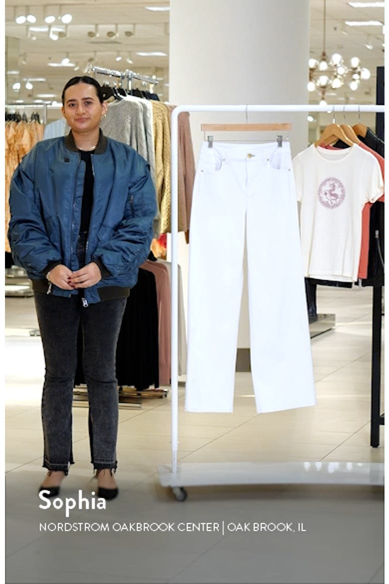High Waist Slim Wide Leg Jeans video