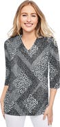 Jessica London Stretch Cotton V-Neck Tee