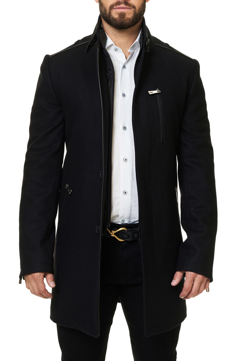 Maceoo Captain Coat, Main, color, Black