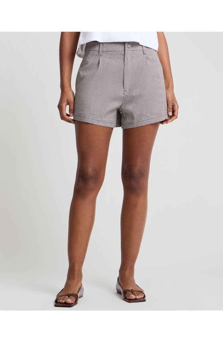 Onia Linen Stretch Short, Main, color, Brown/White