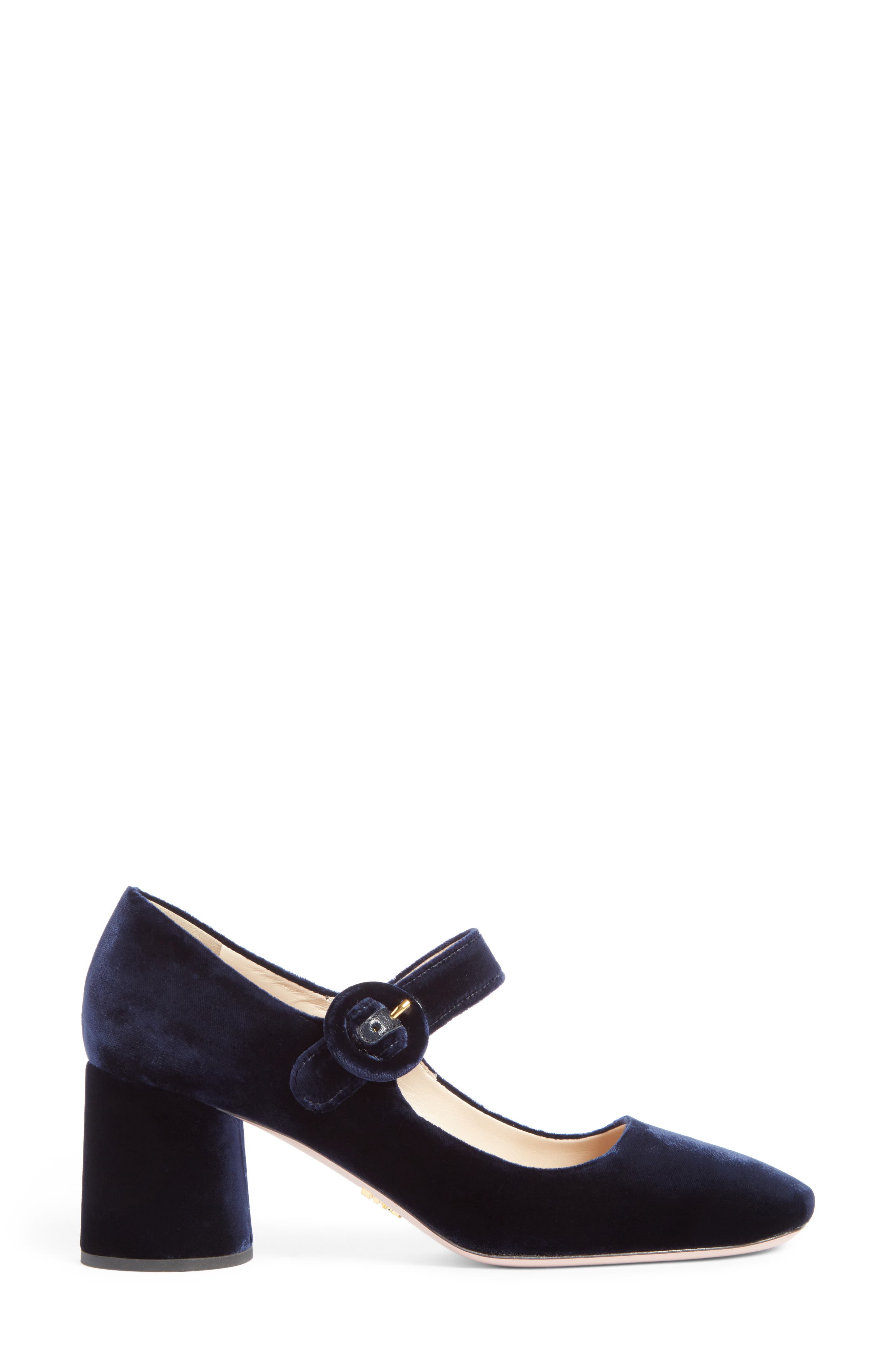 Prada Block Heel Mary Jane Pump, Alternate, color, 