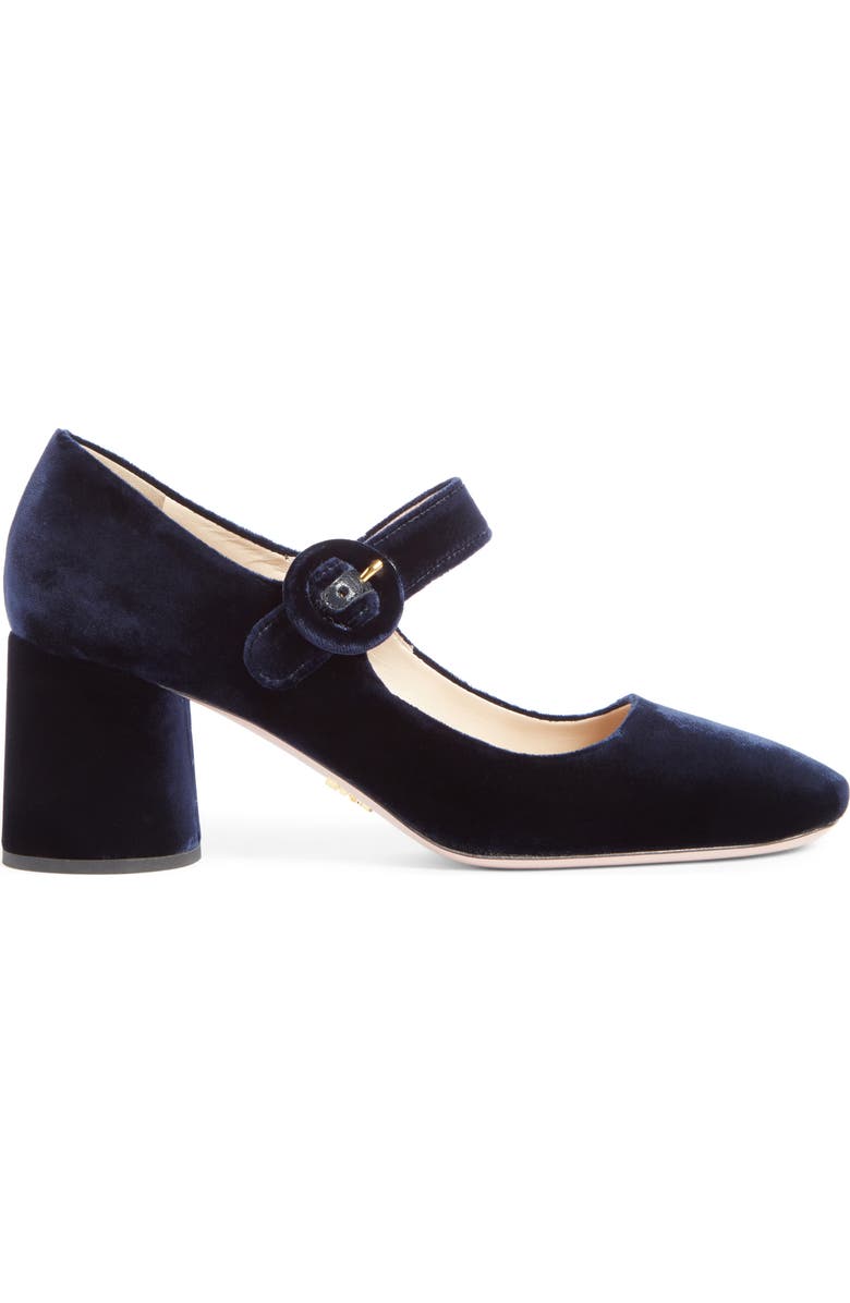 Prada Block Heel Mary Jane Pump, Alternate, color,