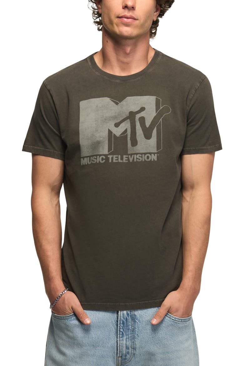 MTV Headbanger's Ball Cotton Blend Graphic T-Shirt, Main, color, BELUGA