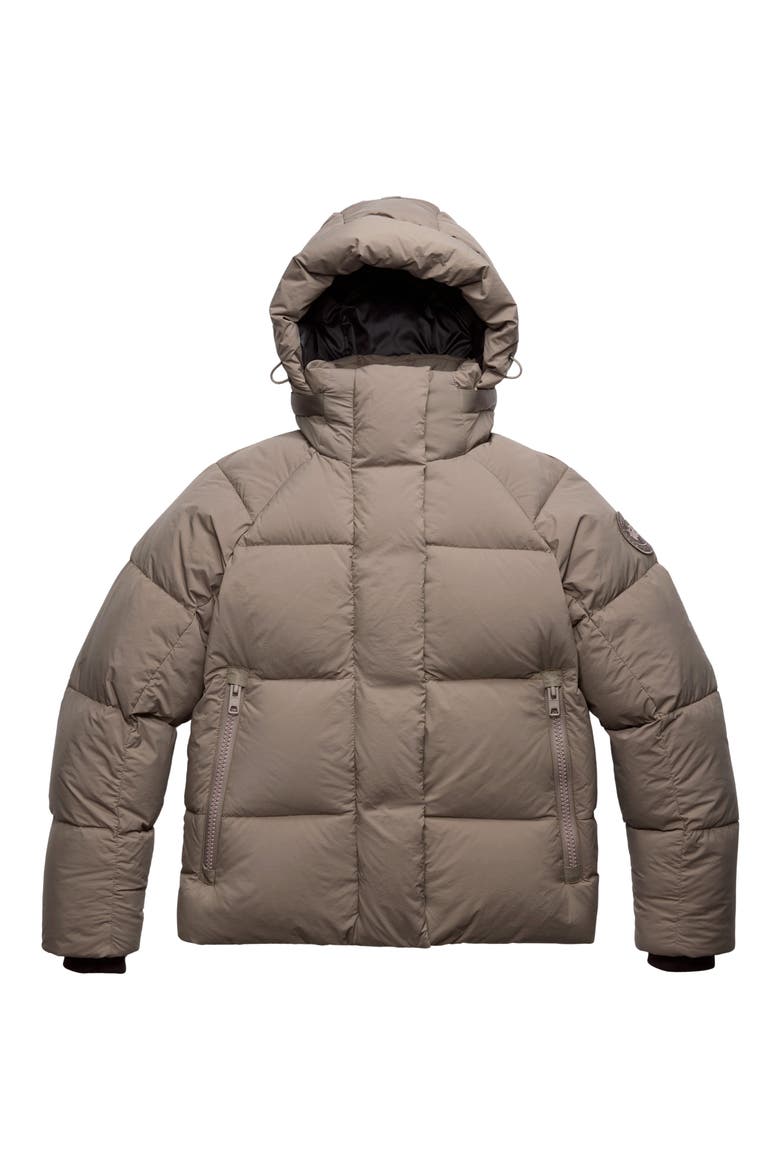 Junction Tonal Label 750 Fill Power Down Parka, Alternate, color, TAUPE GREY