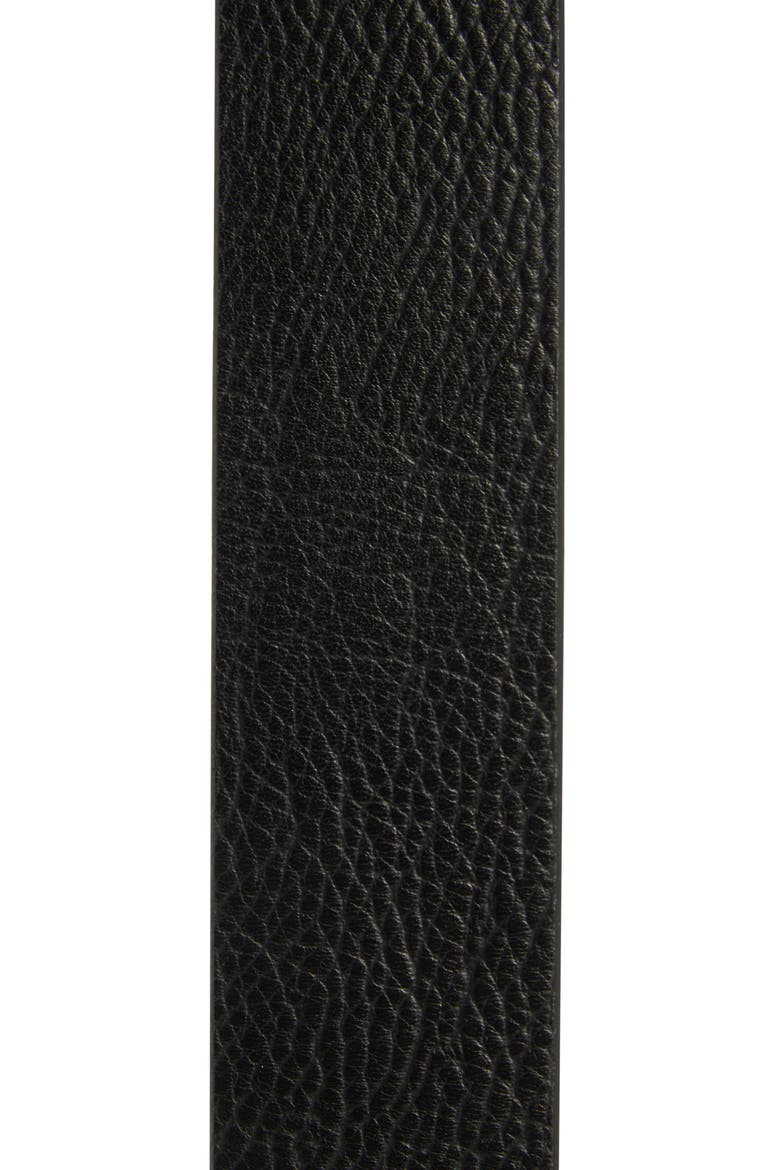 Leather Belt, Alternate, color, BLACK