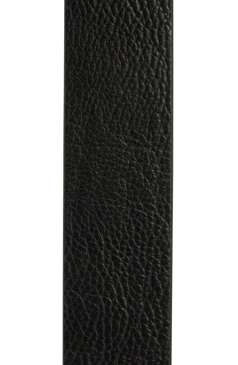 Vince Camuto Leather Belt, Alternate, color, Black