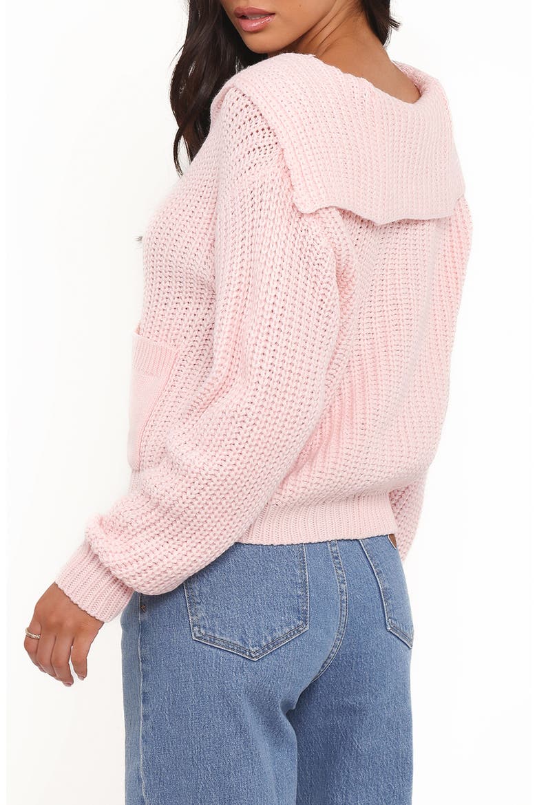 Amelia Sailor Collar Cardigan, Alternate, color, PINK