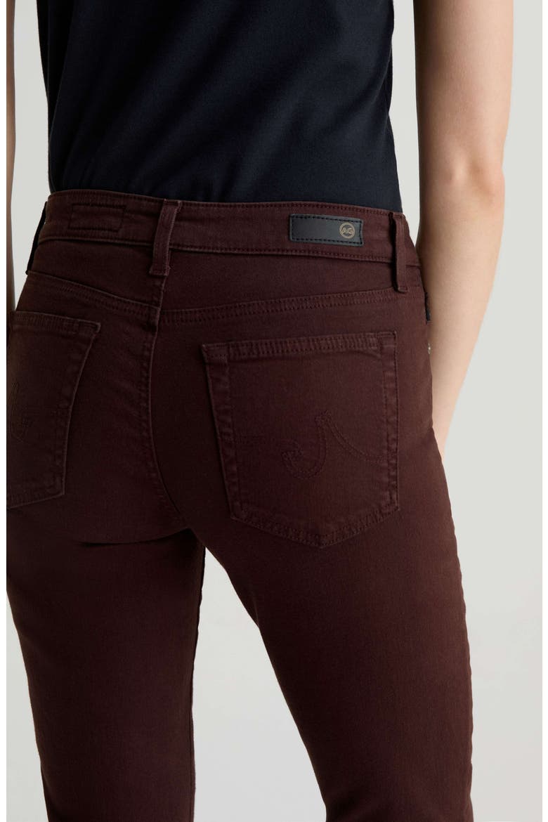 Mari Mid Rise Slim Straight Leg Jeans, Alternate, color, COFFEE BEAN