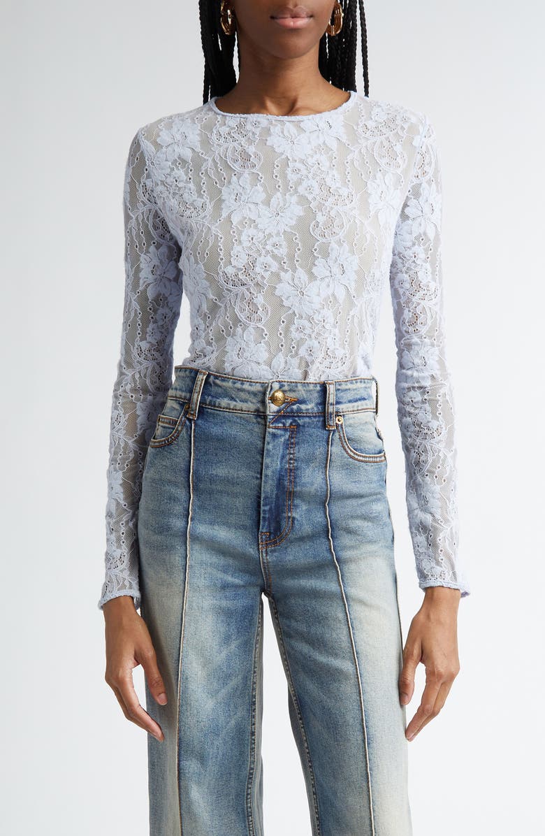 Zimmermann Lace Bodysuit, Main, color, 