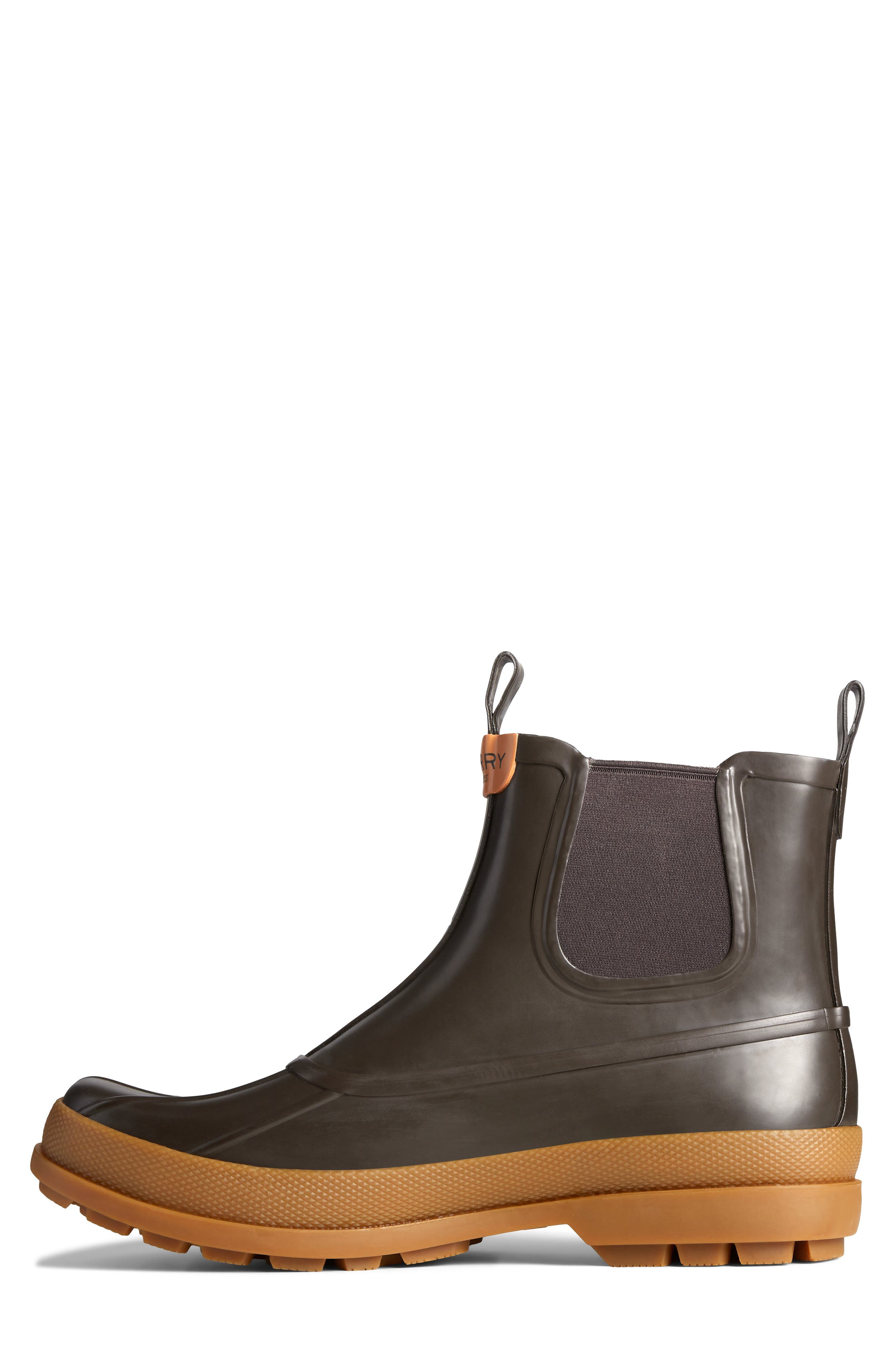Sperry Cold Bay Waterproof Chelsea Rain Boot, Alternate, color, Brown