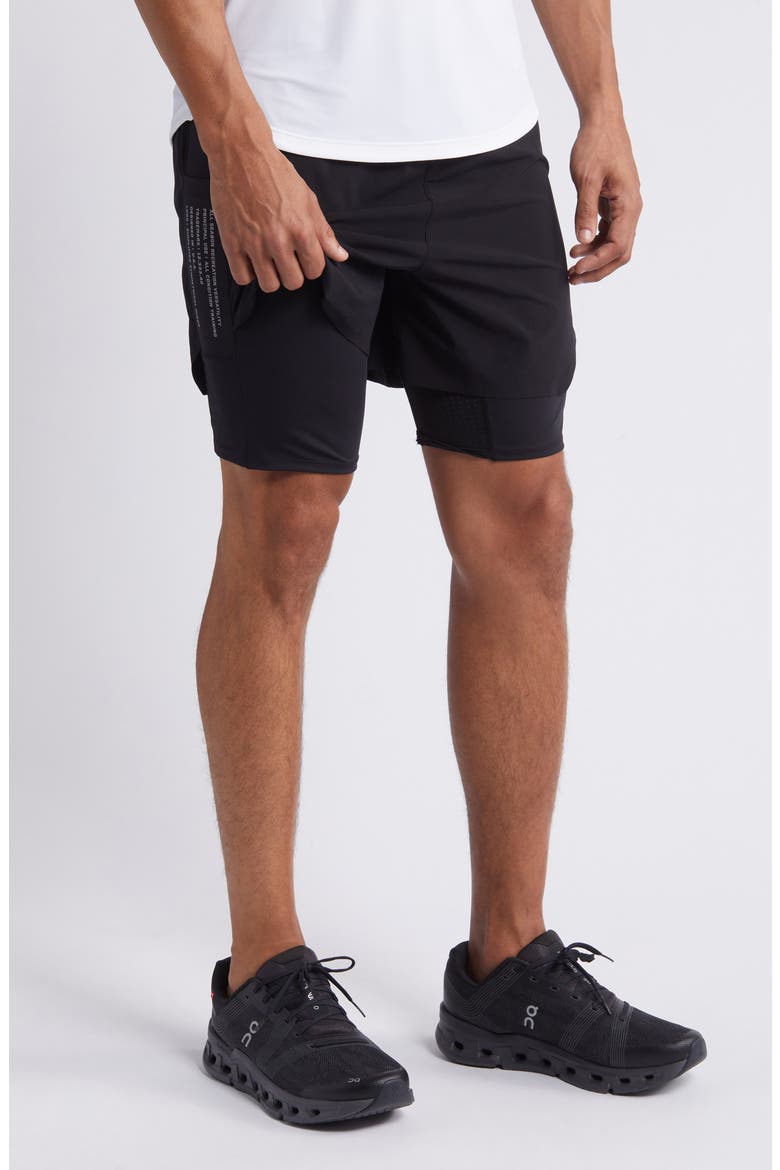 Aerotex Hybrid Liner Shorts, Alternate, color, BLACK/ BLACK