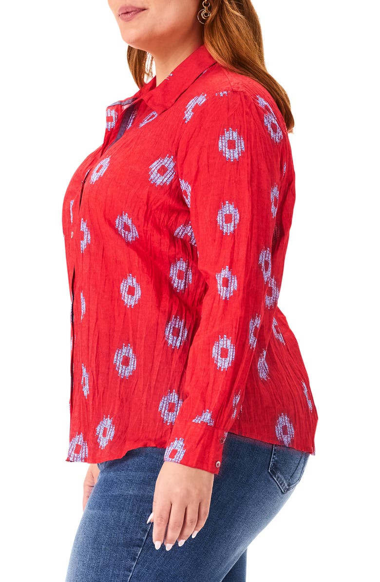 NIC+ZOE Medallion Crinkle Shirt, Alternate, color, 