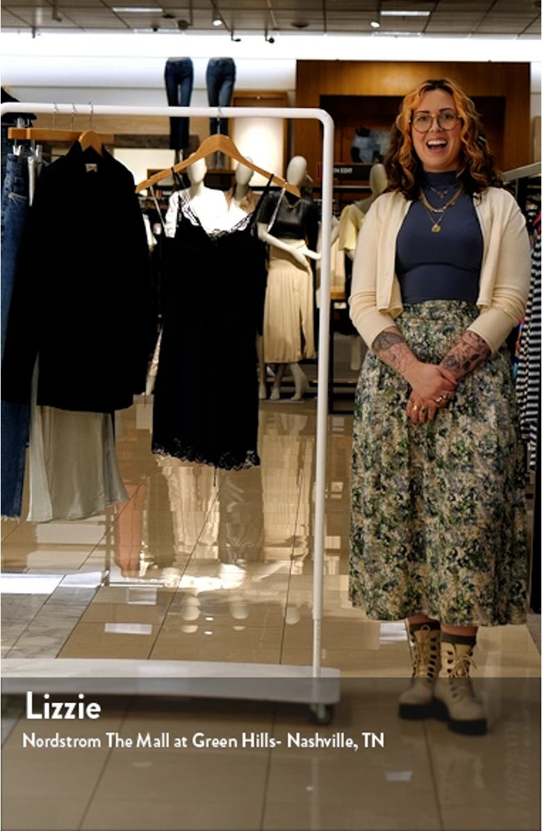 Soraya Lace Trim Satin Minidress with Detachable Corset, sales video thumbnail