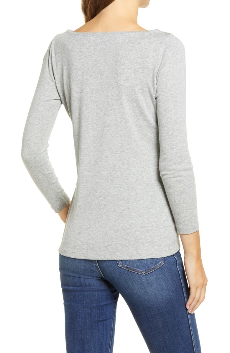 vineyard vines Simple Boatneck Top, Alternate, color, 
