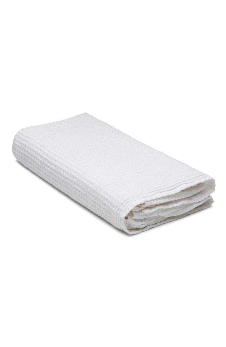 Oliviera Home Waffle Turkish Cotton Bath Towel, Main, color, White