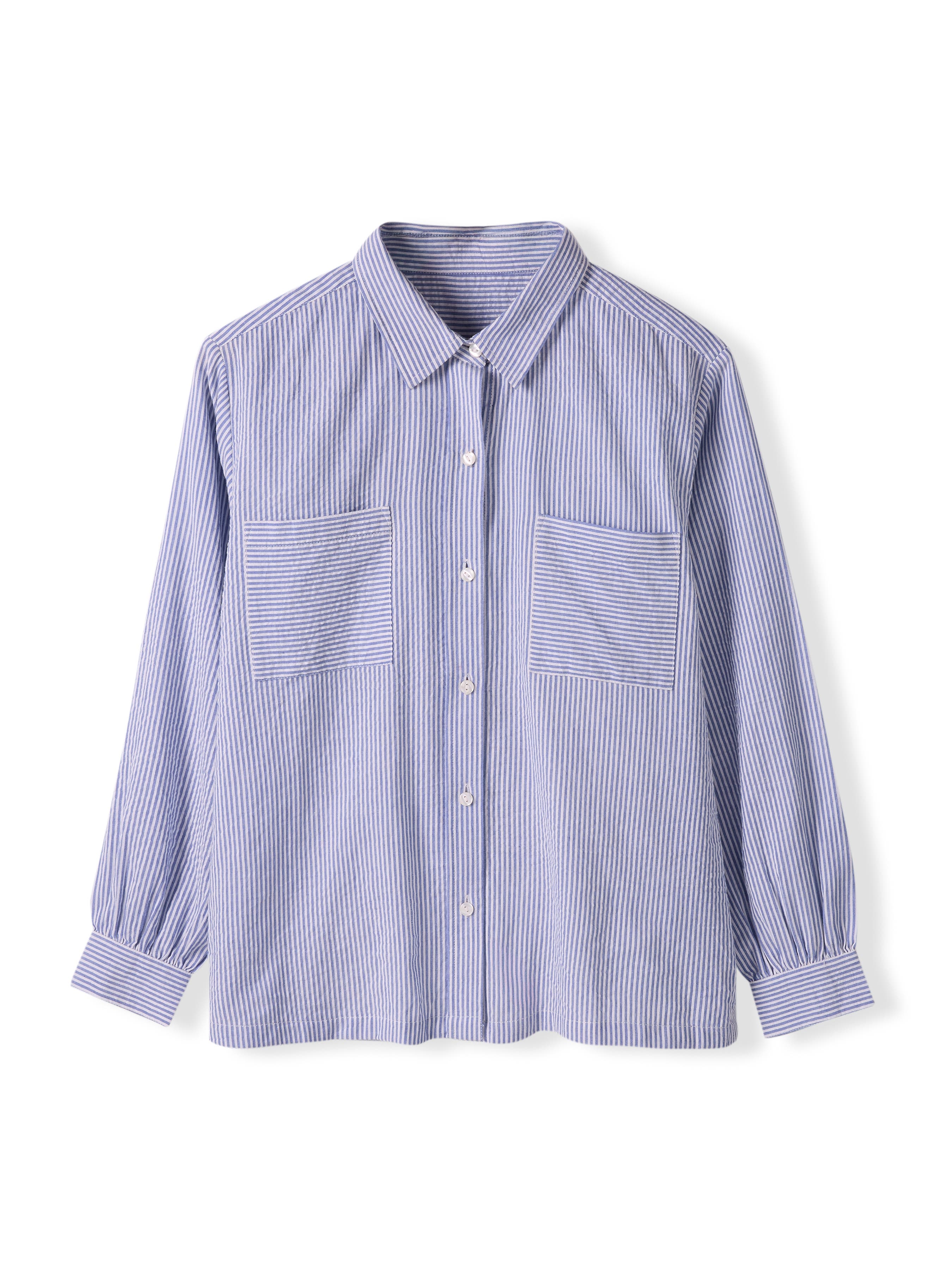 Side Split Striped Shirt - image 2