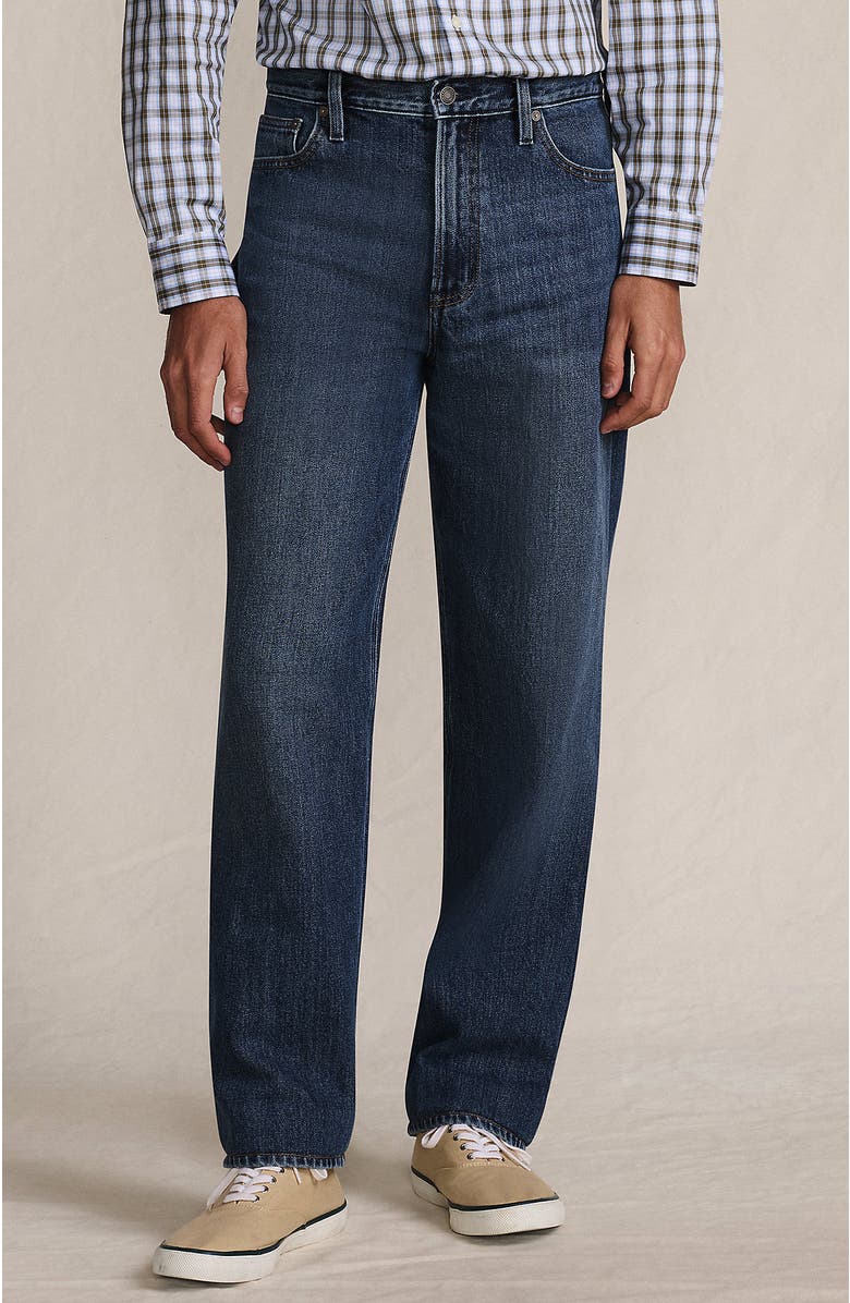 Lands' End Rigid Relaxed Tapered Jean, Main, color, 