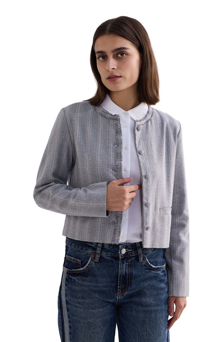 Reistor Lady Jacket in Cotton Tweed, Alternate, color, Steel Breeze