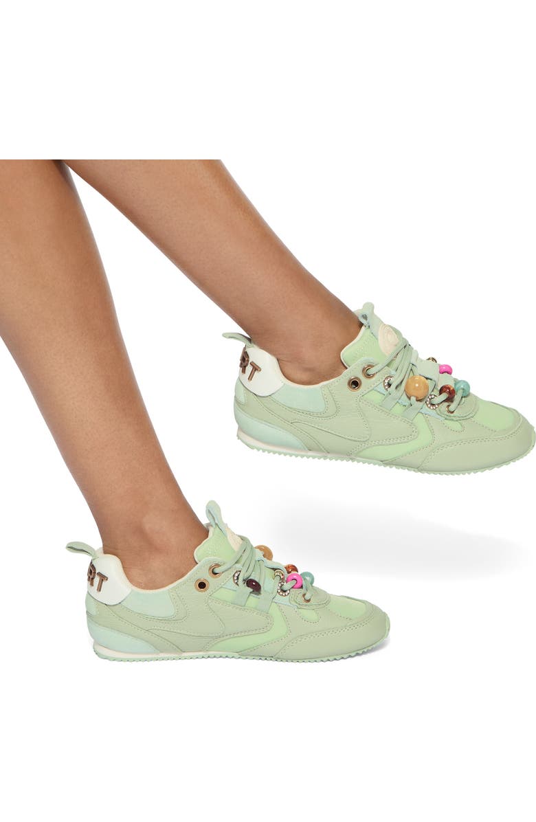 Kurt Geiger London Kurt Bead Slim Runner Sneaker, Alternate, color, Light/ Pastel Green