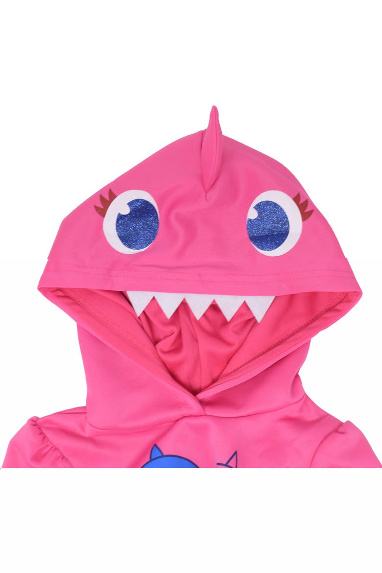Baby Shark Hooded Tutu Dress, Alternate, color, Mommy Shark Pink