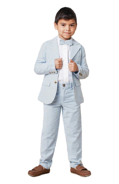 Boys' Organic Seersucker Suit Pant, Kids
