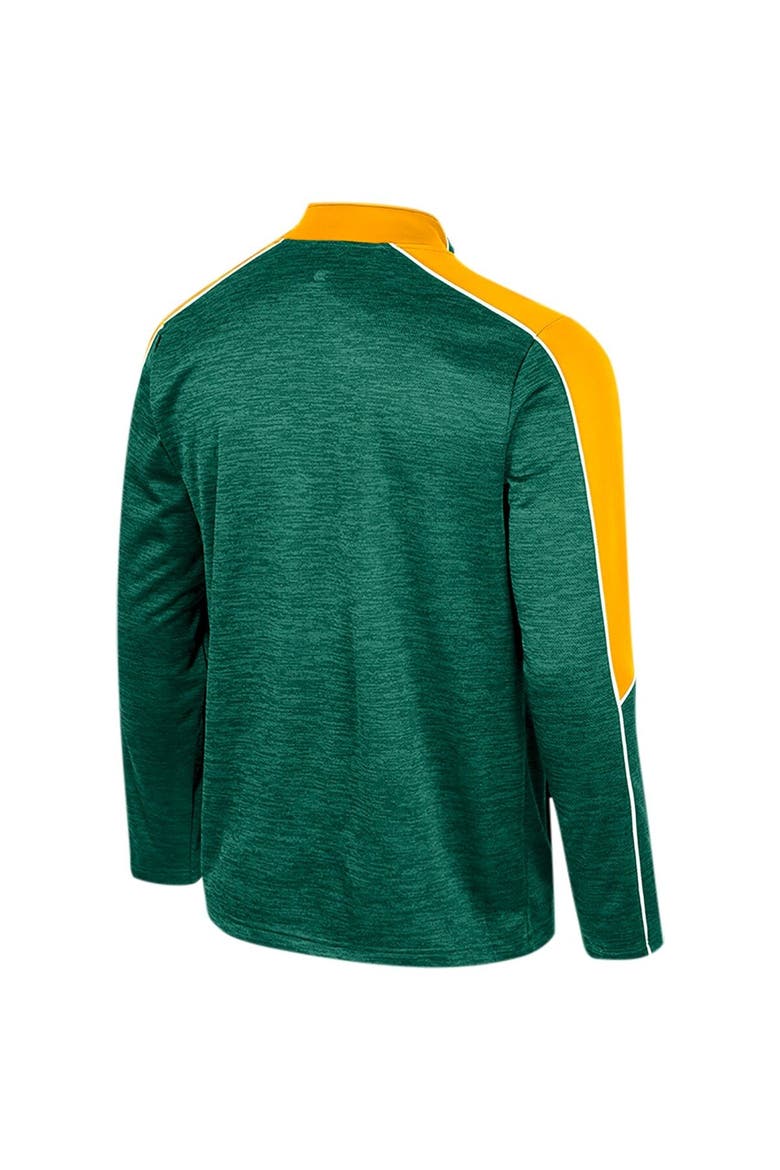 Men's Colosseum Green Baylor Bears Marled Half-Zip Jacket, Alternate, color, Green
