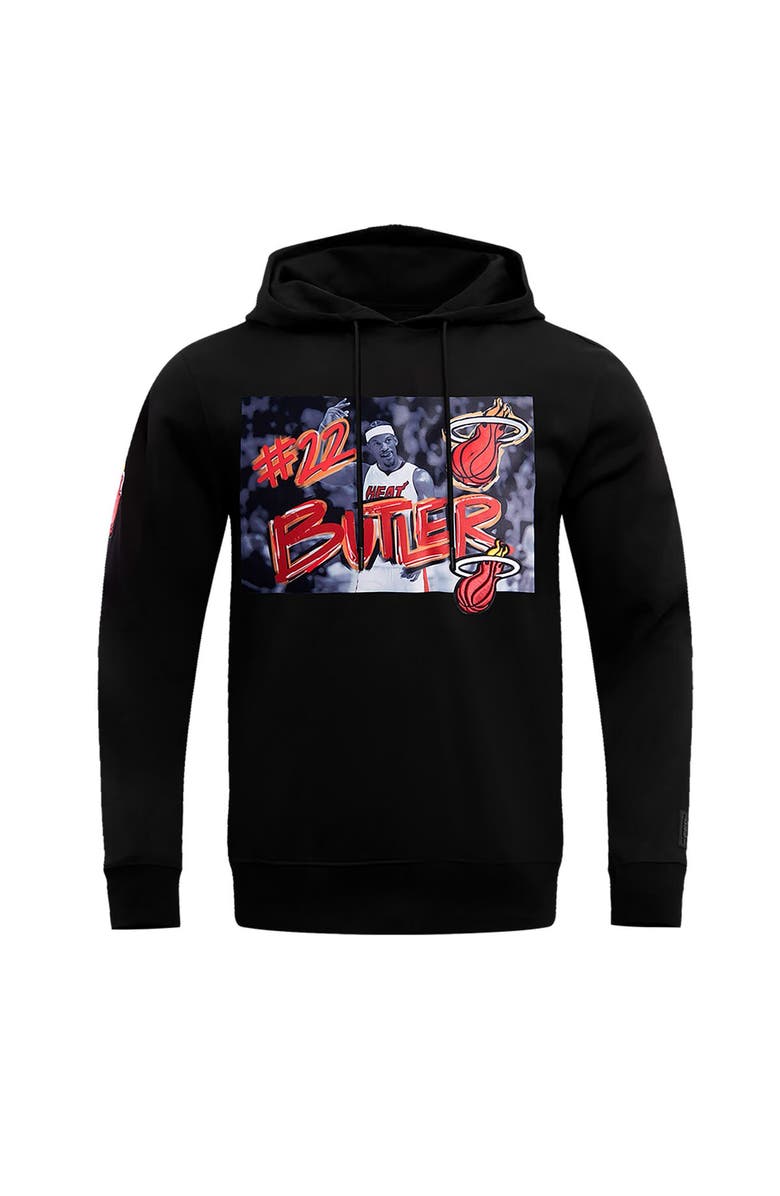 PRO STANDARD Men's Pro Standard Jimmy Butler Black Miami Heat Player Yearbook Pullover Hoodie, Alternate, color, 