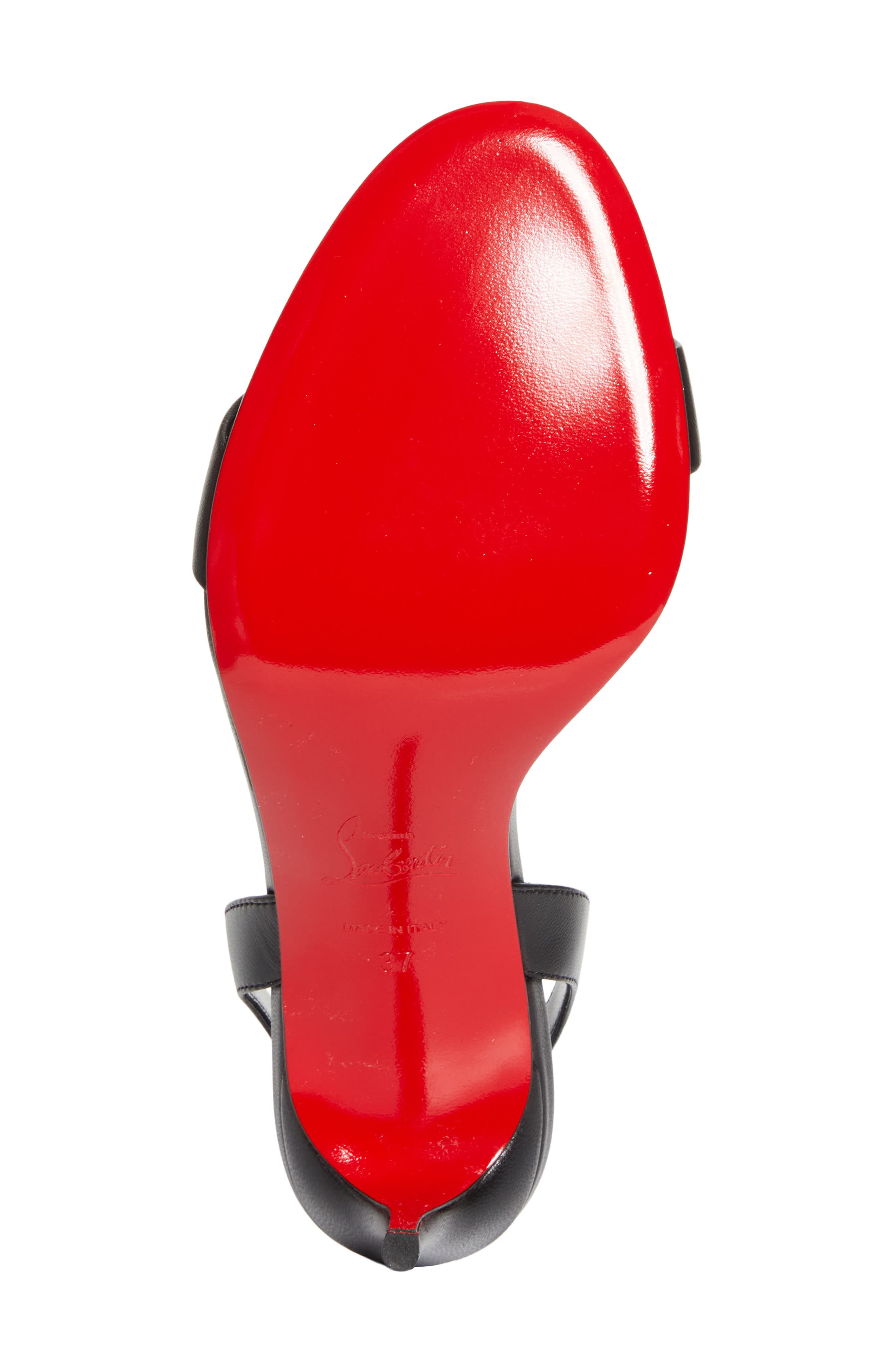 Christian Louboutin Marilyn Slingback Sandal, Alternate, color, B439 Black/ Lin Black