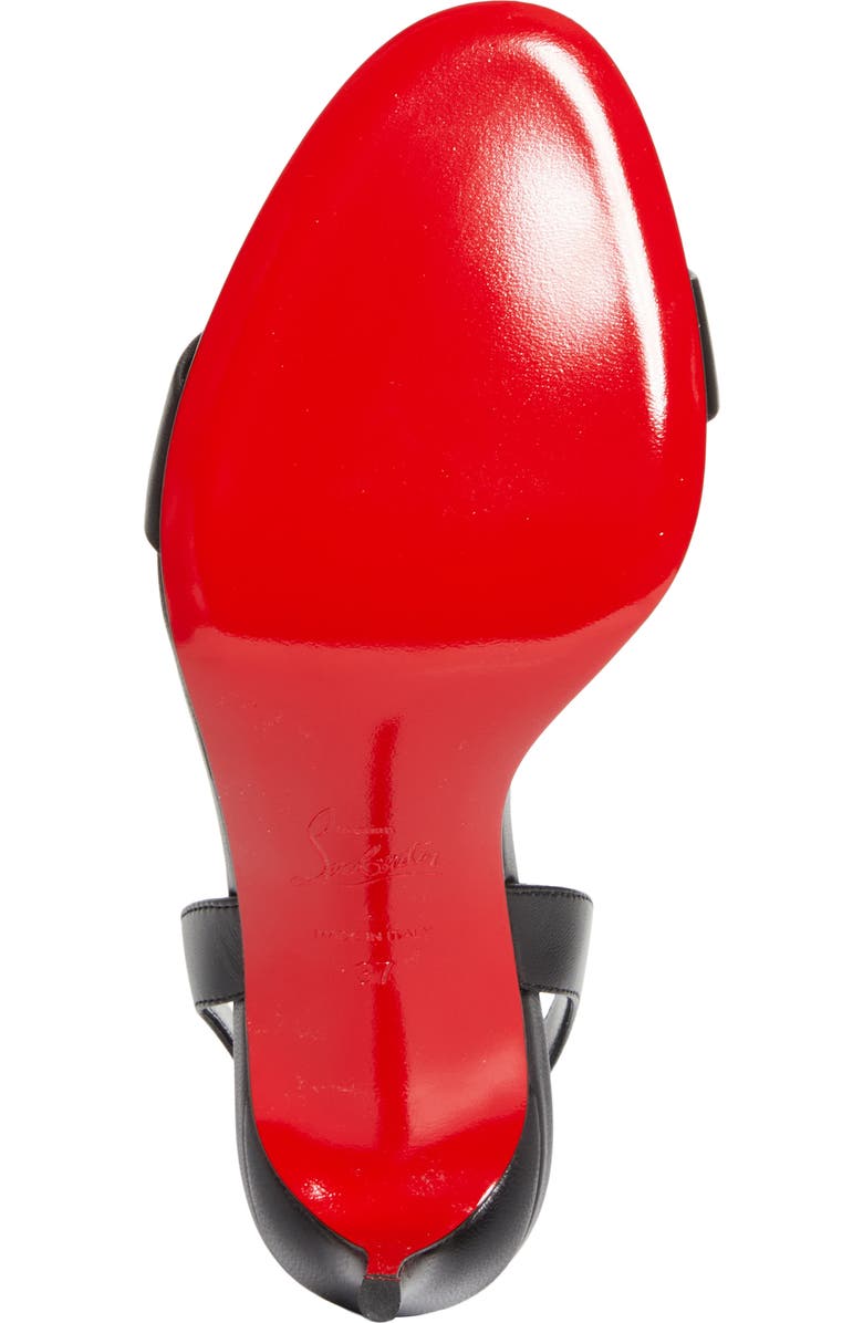 Christian Louboutin Marilyn Slingback Sandal, Alternate, color, B439 Black/ Lin Black