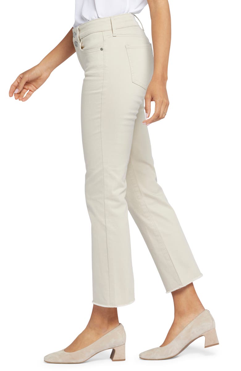 NYDJ Marilyn Frayed Two-Button Ankle Straight Leg Jeans, Alternate, color,