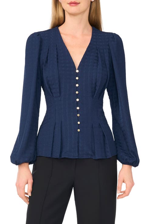 Textured Long Sleeve Top