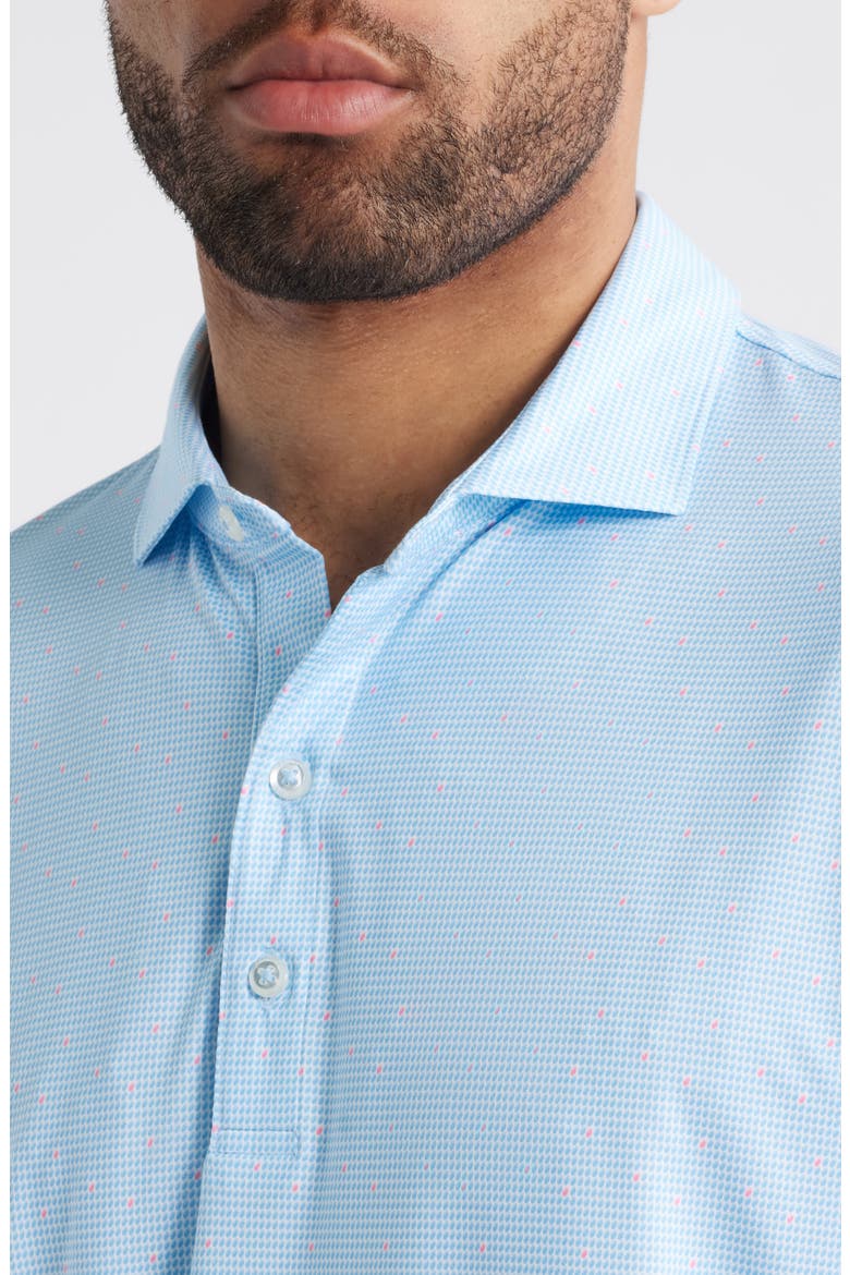 Tundra Microprint Featherweight Performance Polo, Alternate, color, MALIBLU