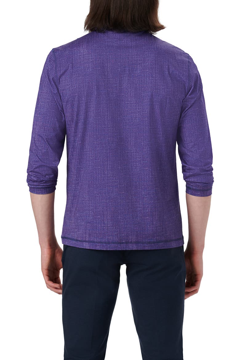 OoohCotton® Quarter Zip Pullover, Alternate, color, PLUM