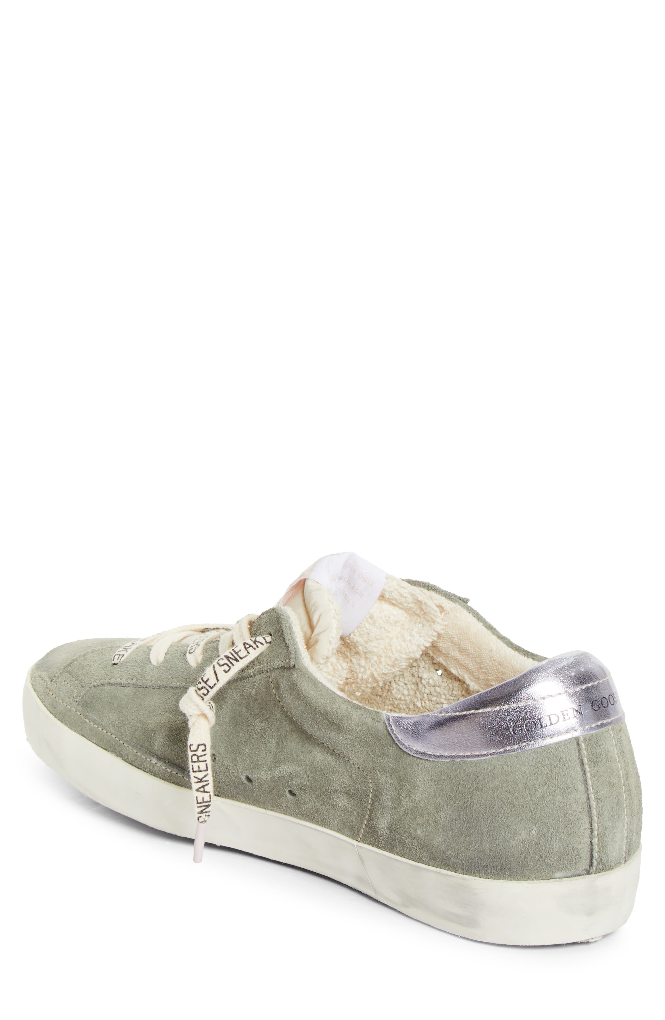 Golden Goose Super-Star Low Top Sneaker, Alternate, color, Green/ Lilla/ White