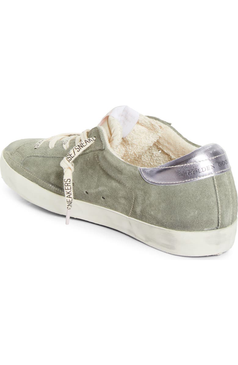 Golden Goose Super-Star Low Top Sneaker, Alternate, color, Green/ Lilla/ White