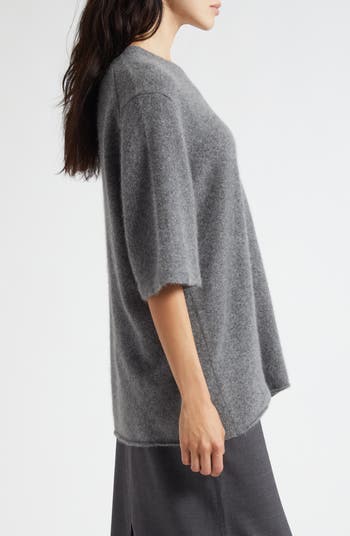 Raven Mercerized Wool & Yak Hair Blend Sweater